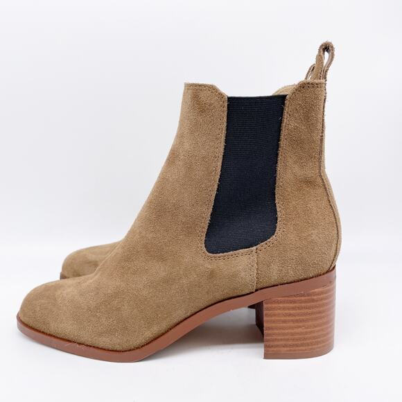 Steve Madden Women's Rhiannon Chelsea Boot Cognac Suede Size 7M - Picture 5 of 13